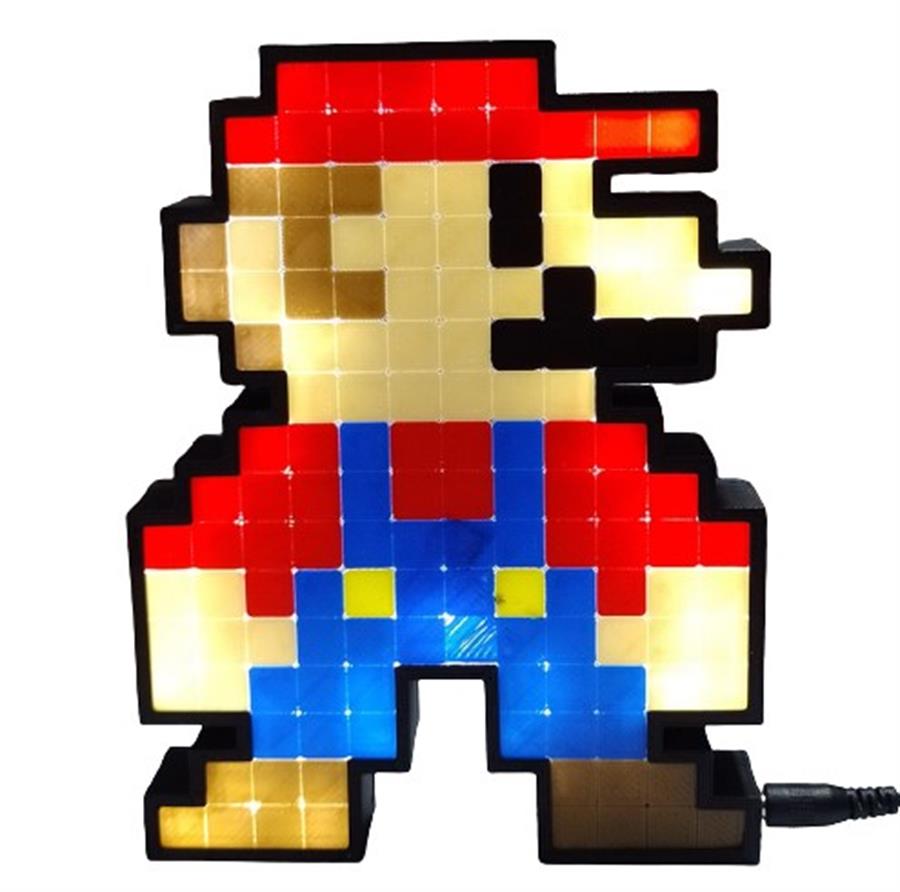 LAMPARA VELADOR MARIO 8 BITS