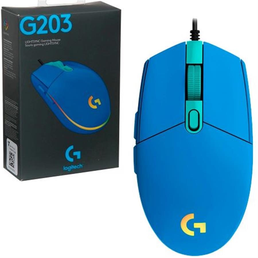 MOUSE LOGITECH G203 AZUL