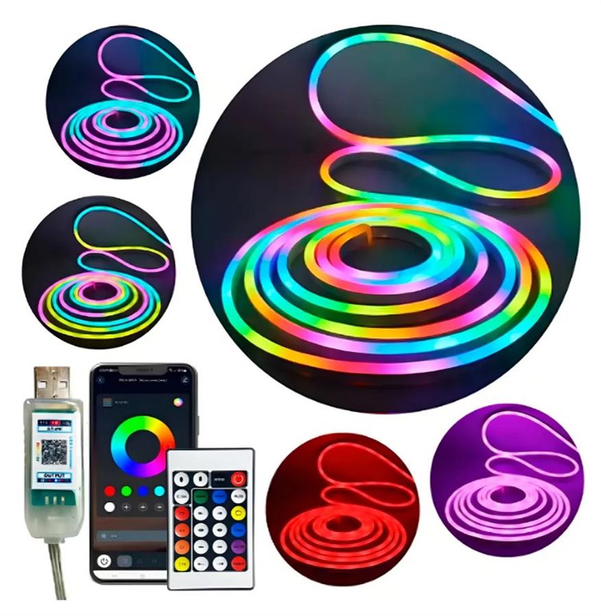 TIRA LED NEON ROPE LIGHT 5 MT