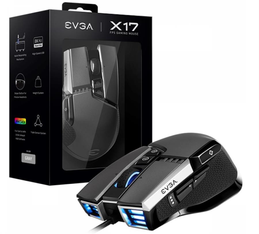 MOUSE GAMER EVGA X17 GREY