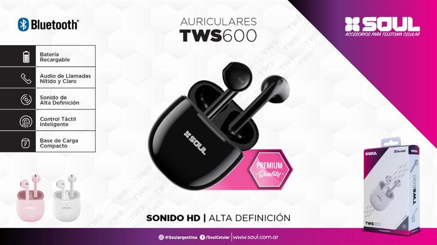 AURICULAR BLUETOOTH SOUL TWS 600