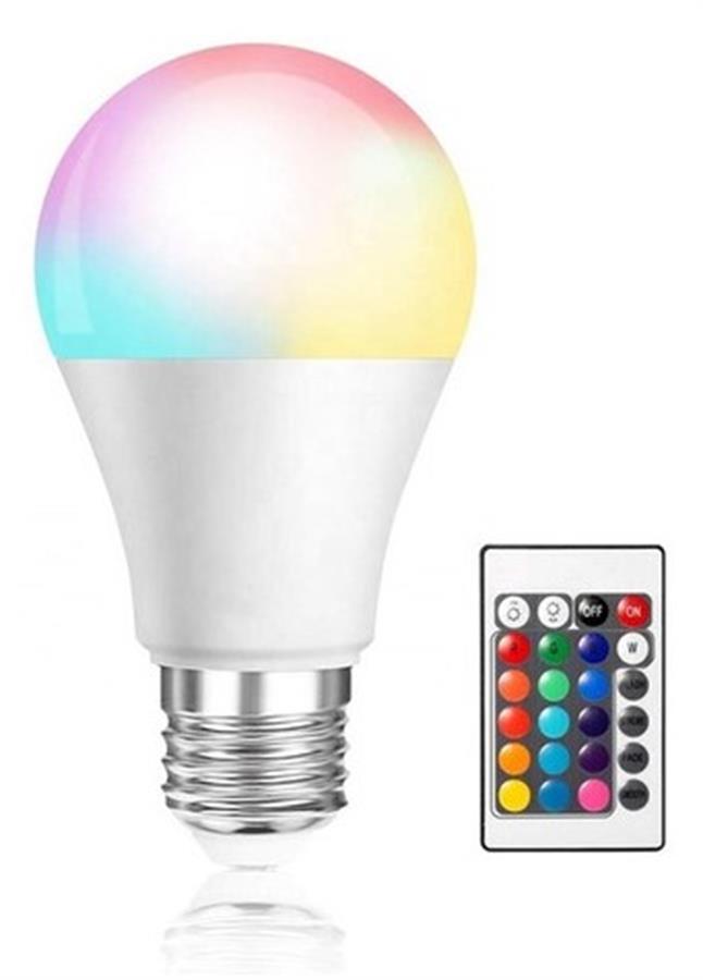 FOCO LED RGB CON CONTROL REMOTO