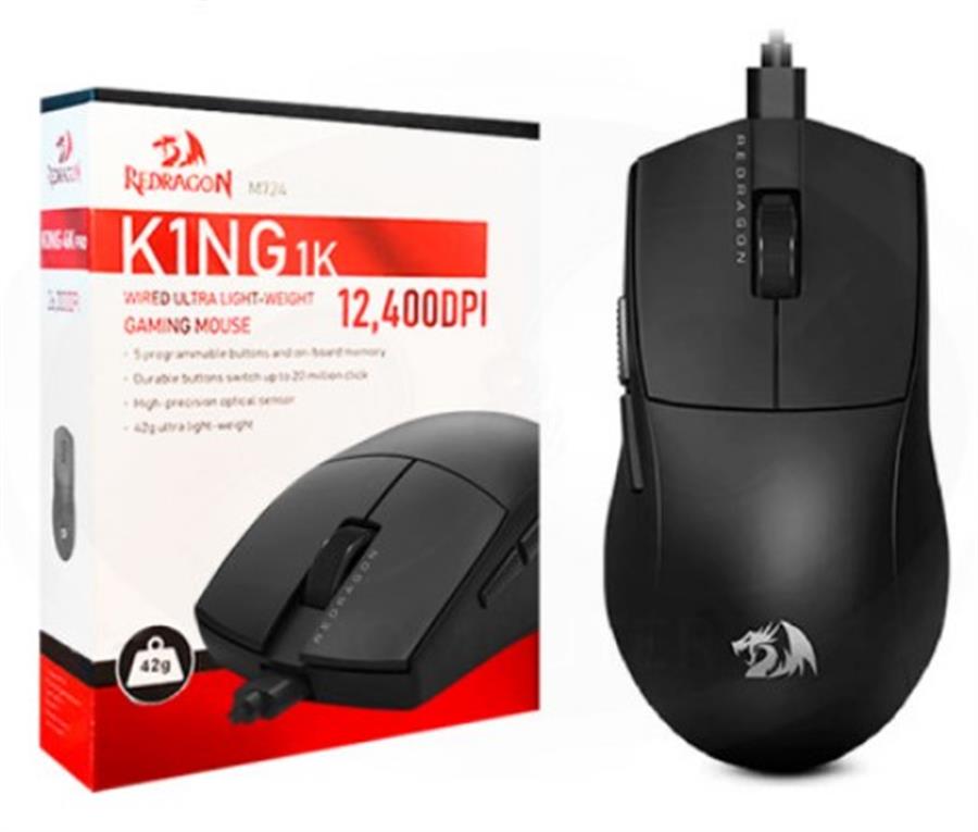 MOUSE REDRAGON K1NG 1K BLACK