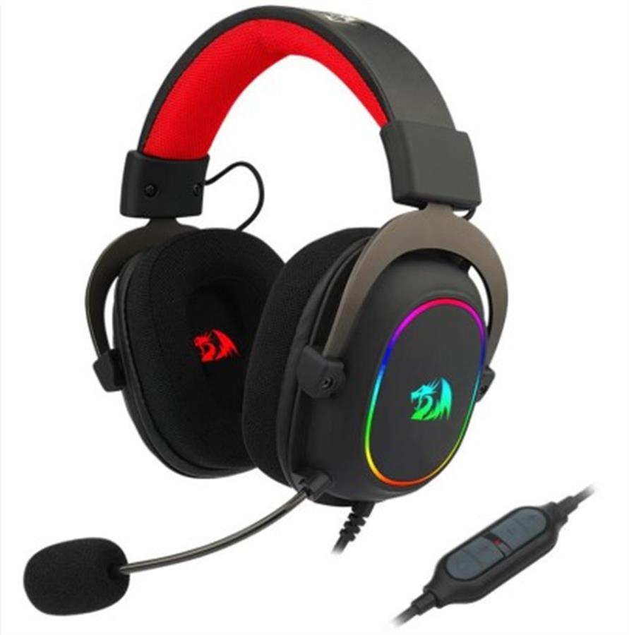 AURICULAR REDRAGON ZEUS X BLACK RGB