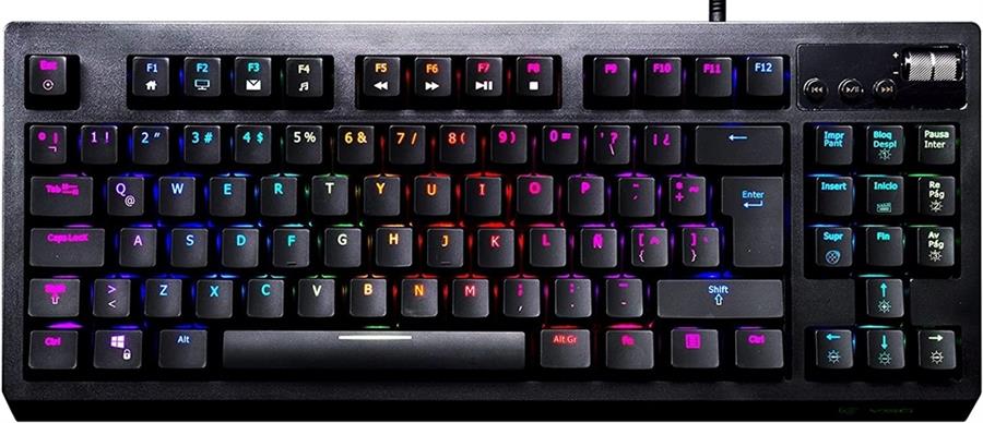TECLADO MECANICO 80% VSG QUASAR BLACK SWITCH RED